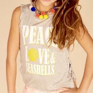 🐚Vintage Havana lace up tank🐚